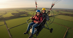 Полёт с инструктором на мотопараплане