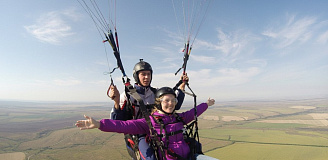 Полёт с инструктором на параплане 